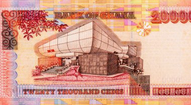 Ephraim Amu, müzisyen, Gana 'dan Portre 20.000 Cedis 2002 Banknotes.