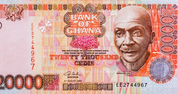 Ephraim Amu Músico Retrato Ghana 000 Billetes Cedis 2002 —  Fotos de Stock
