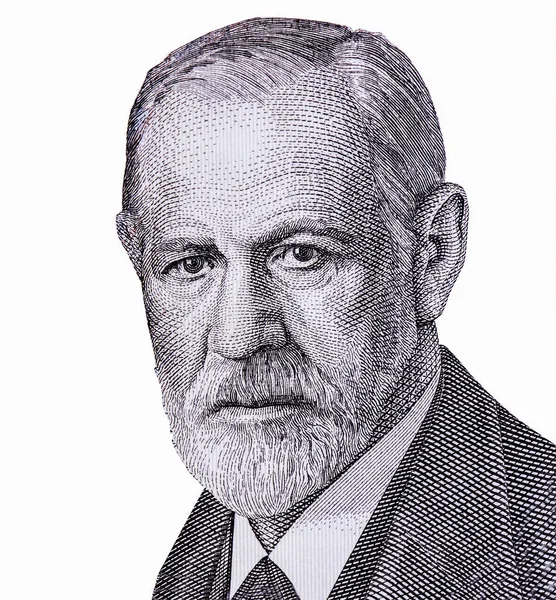 Avusturya 'dan Sigmund Freud Portresi. 50 Schilling 1986 Banknotes. Psikanaliz disiplinini kuran Avusturyalı nörolog. Sigmund Freud (1856-1939))