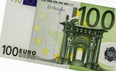 Barok ve Rococo mimarisi: Kemer kapısı; Avrupa Birliği Portresi 100 Euro 2002 Banknotları.