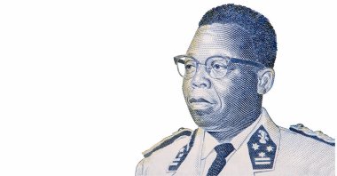 Joseph Kasa-Vubu, alternatifi Joseph Kasavubu, Kongo Demokratik Cumhuriyeti 'nden portre. Demokratik Kongo Cumhuriyeti 'nin ilk başkanı..