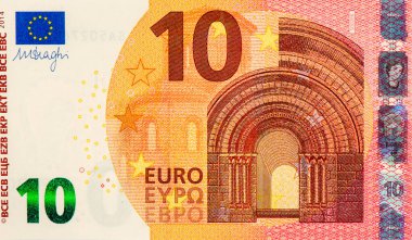 Romanca mimari: kemer. Avrupa Birliği 'nden Portre 10 Euro 2014 Banknotları