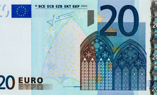 Gotická Architektura Gotická Okna Portrét Evropské Unie Euro 2002 Bankovky — Stock fotografie