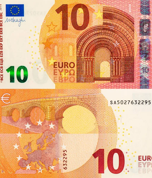 Románská Architektura Oblouk Portrét Evropské Unie Euro 2014 Bankovky — Stock fotografie