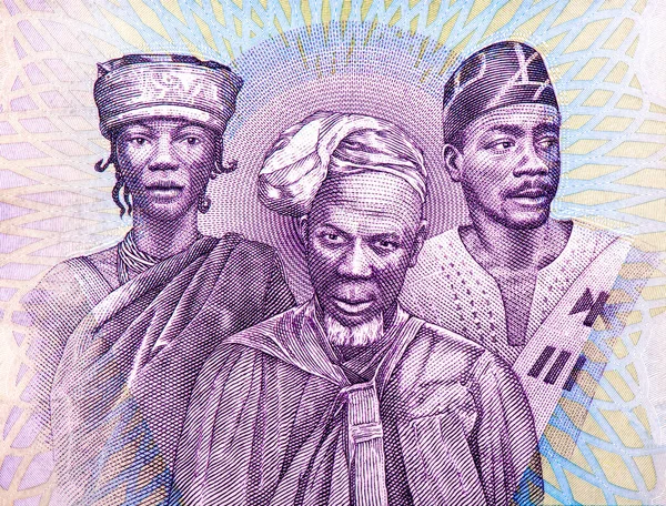 Liberia Country Characters Portrait Aus Liberia 500 Dollars 2016 Banknoten — Stockfoto