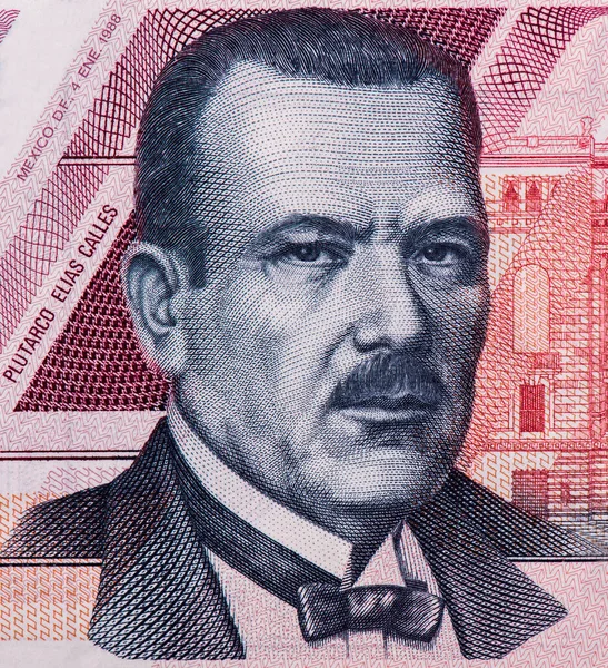 General Plutarco Elias Calles Portrait Mexico 100000 Pesos 1988 Banknotes — Stock Photo, Image