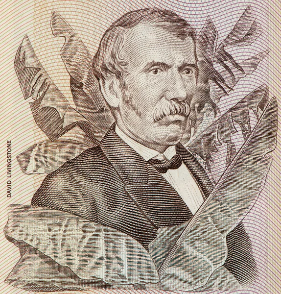 David Livingstone British Explorer Portrait Scotland Pounds 1981 1987 Banknotes — Stock Photo, Image