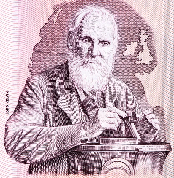Ingeniero Escocés Lord Kelvin Retrato Escocia Libras 1982 1990 Billetes —  Fotos de Stock