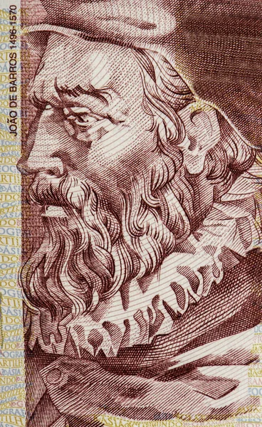 ホアオ バロス ポルトガルからの肖像500 Escudos 1997銀行券 — ストック写真