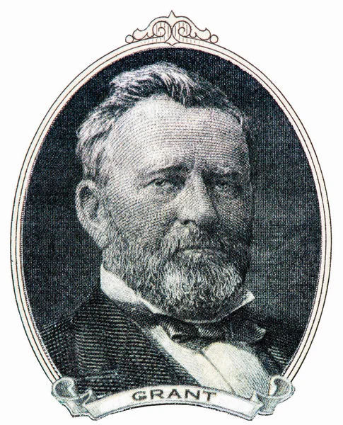 Ulysses Grant Který Byl Prezidentem Spojených Států Amerických Portrét Ulysese — Stock fotografie