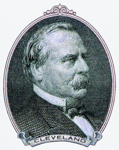 グローバー クリーブランド Grover Cleveland アメリカ合衆国の政治家 弁護士であり アメリカ合衆国の第22代と第24代大統領を務めた 米ドルでグロバー クリーブランドからの肖像 Banknote — ストック写真