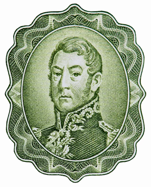 General Jose de San Martin üniformalı, Arjantin Portresi 50 peso 1968-1969 Banknotları.