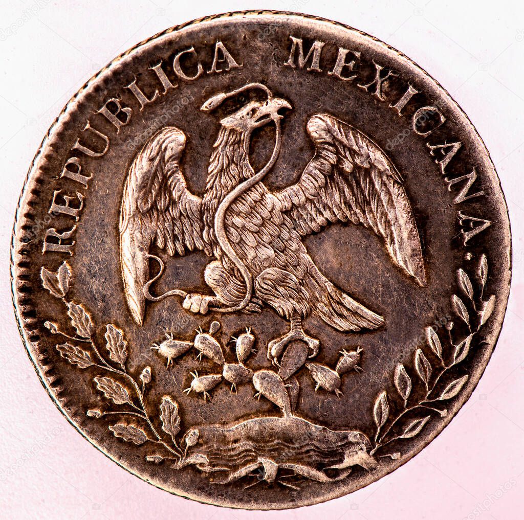 1888 Republic Mexicana 10D Libertad 8 Reales coin