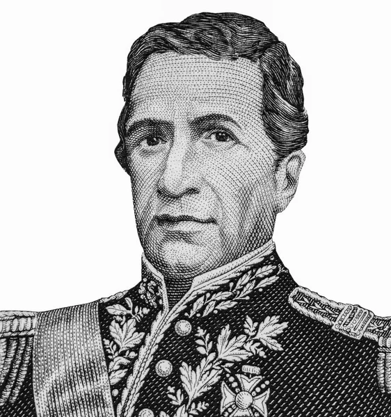 Andres Santa Cruz Který Byl Prezidentem Země Portrét Bolívie 000 — Stock fotografie