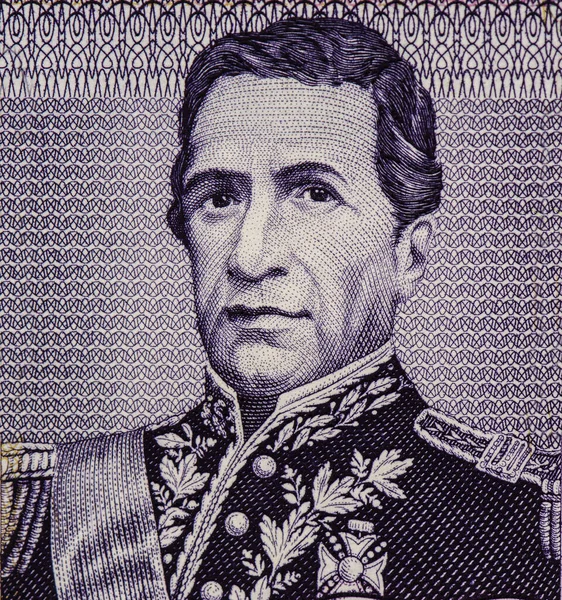 Andres Santa Cruz Que Foi Presidente País Retrato Bolívia 000 — Fotografia de Stock