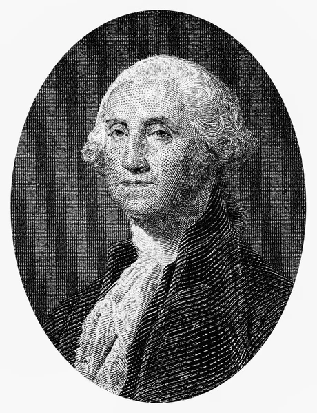 ジョージ ワシントン アメリカからの肖像1ドル1917紙幣 ジョージ ワシントン 米国の大統領は — ストック写真