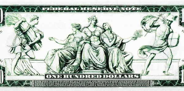 Portrait United States America 100 Dollars Banknotes — Stock Photo, Image