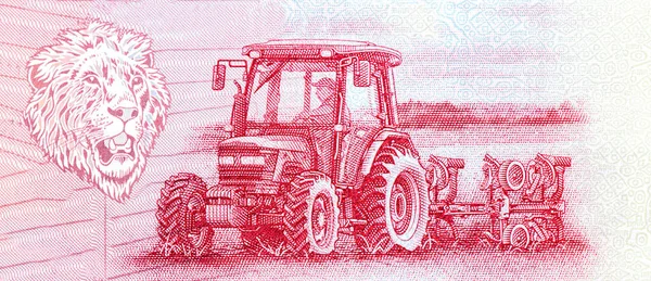 Traktor Die Regierung Porträt Aus Äthiopien Birr 2020 Banknoten — Stockfoto