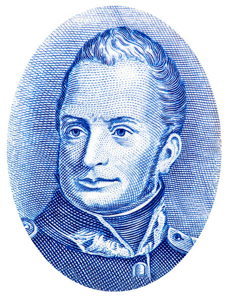 Портрет короля Вильгельма I из Нидерландов10 Gulden1949.