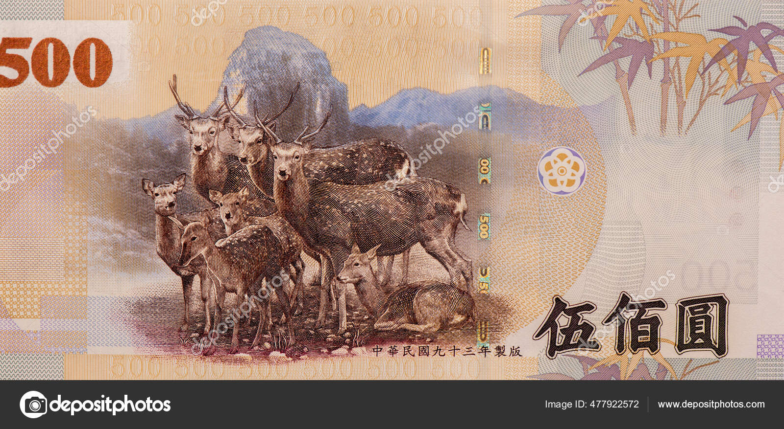 Herd Sika Deer Dabajian Mountain Portrait Taiwan 500 Dollars 2001 — Stock  Editorial Photo © Roekdeethaweesab@gmail.com #477922572