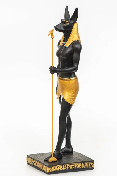 Anubis God Death Ancient Egyptian Statue Mummification Embalming Afterlife Cemeteries Stock Image