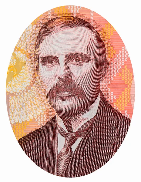 Científico Ernest Lord Rutherford Nelson Padre Del Átomo Retrato Nueva —  Fotos de Stock