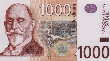 Dorde Vajfert, Sırbistan 'dan Portre 1.000 Dinara 2003 Banknotları.