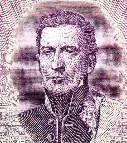 General Jose Gervasio Artigas 1764 1850 Porträtt Från Uruguay Pesos — Stockfoto