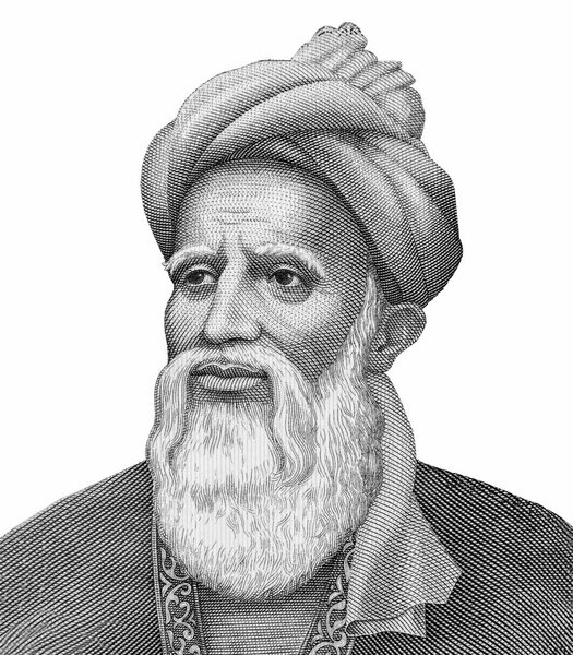 основатель классической таджикской литературы Абуабдуллохи Рудаки. Портрет из Таджикистана 500 сомони 2010 года.