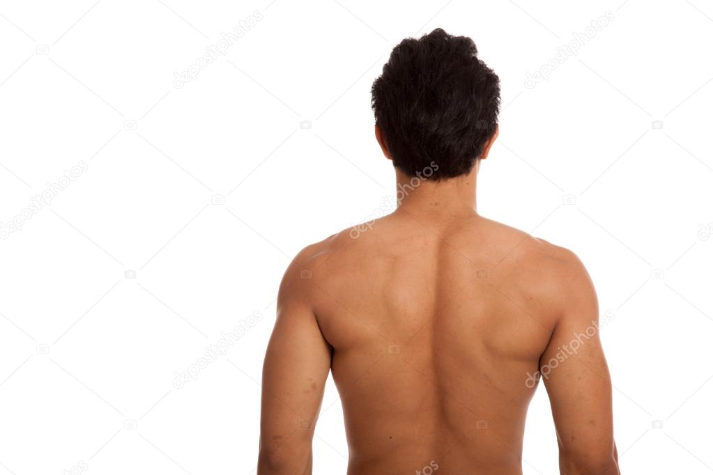 Back Of Muscular Asian Man Stock Photo C Halfbottle 103431520