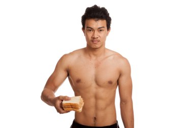 Kas Asya adam yük biraz ekmek ile karbonhidrat