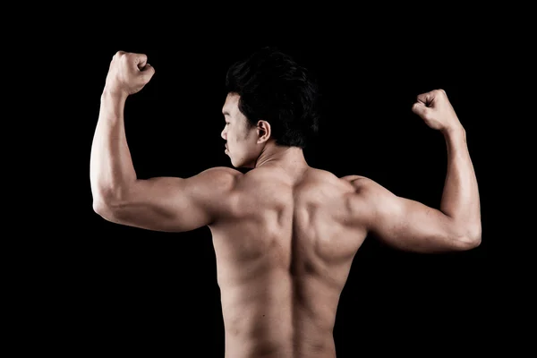 Musclé asiatique homme montrer son corps — Photo