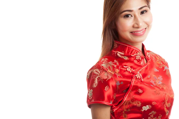 Asiatico ragazza in cinese cheongsam abito — Foto Stock