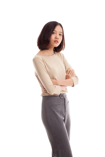 Krásné mladé asijské obchodní žena — Stock fotografie