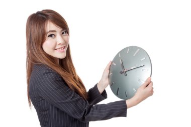 Asya işkadını tutun bir saat ve gülümseme