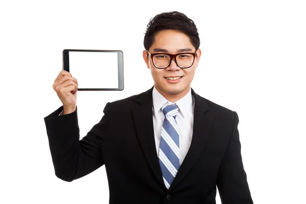 Aziatische zakenman met tablet pc — Stockfoto