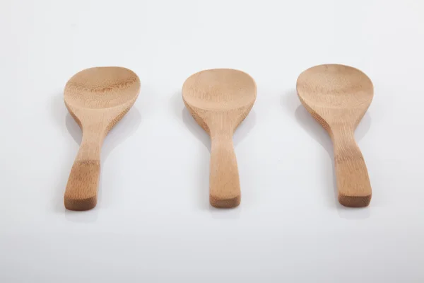 Three wooden spoons — Stock Photo, Image