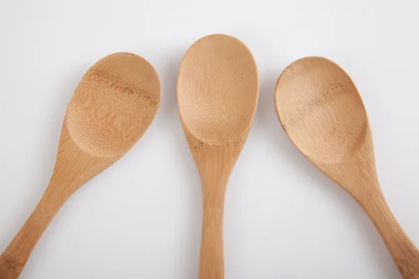 Three wooden spoons — Stock Photo, Image