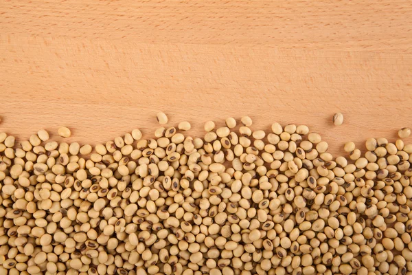 Soybeans with copy space — Stock Photo, Image