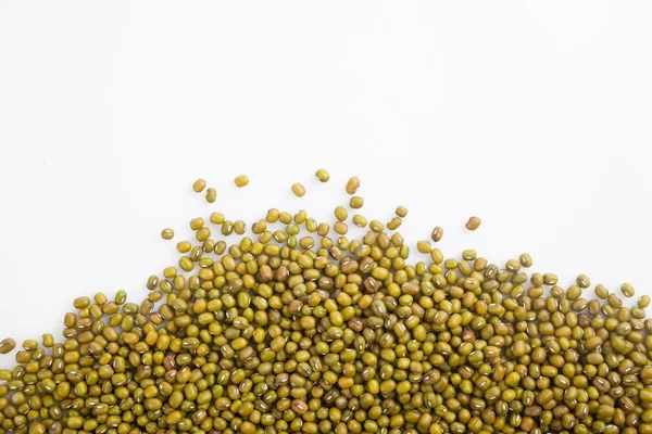 Mung beans with white copy space — Stock Photo, Image