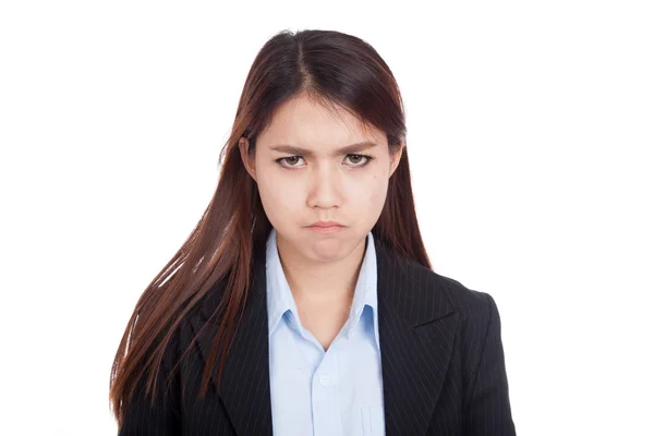 Young Asian businesswoman very angry — Stock Photo, Image