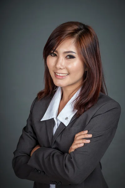 Felice asiatico businesswoman — Foto Stock