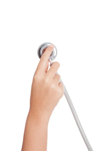 Hand and stethoscope — Stock Photo, Image