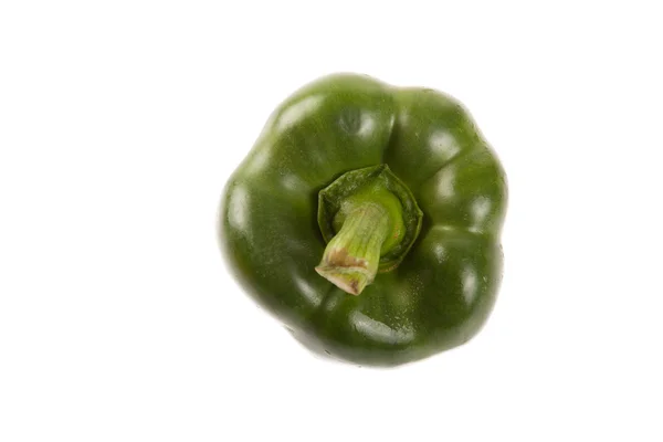 Blick von oben auf grüne Paprika — Stockfoto