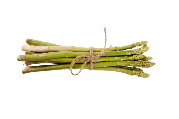 Gebonden verse rauwe asperges — Stockfoto