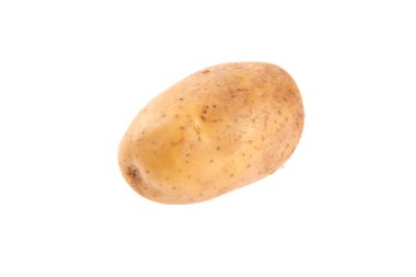 beyaz arkaplanda patates