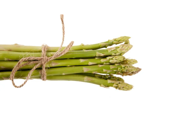 Gebonden verse rauwe asperges — Stockfoto