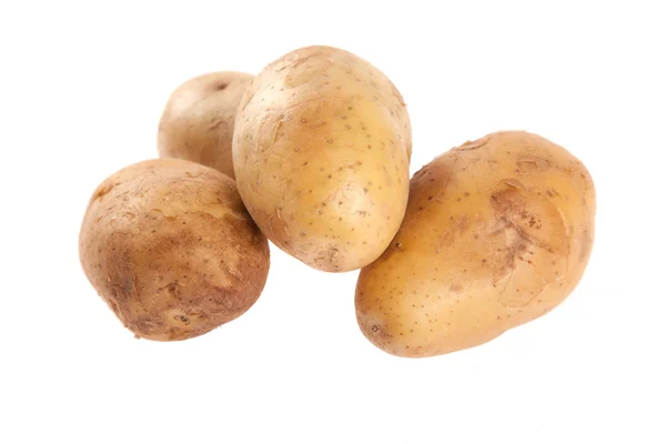 Potatoes on white background — Stock Photo, Image