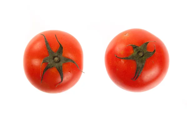 两个红色的西红柿 — 图库照片