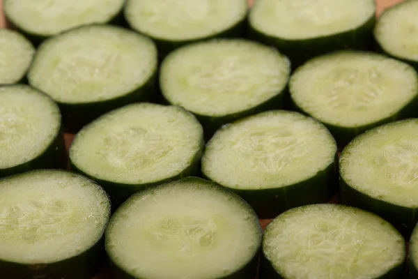 Chopped cucumbers — Stock Photo, Image